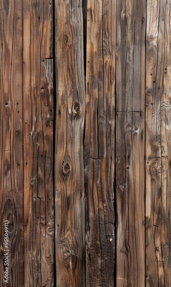Dark wooden plank wall with rich wood grain textures Dark wooden plank wall with rich wood grain textures
