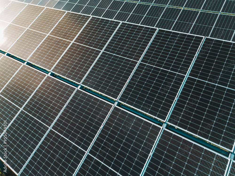 Detailed View of Renewable Solar Panels: Efficient Technology for Europe's Green Grid Detailed View of Renewable Solar Panels: Efficient Technology for Europe's Green Grid