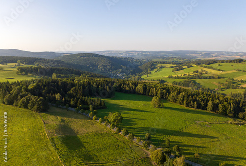 Summer in the Erzgebirge in Saxony in Germany