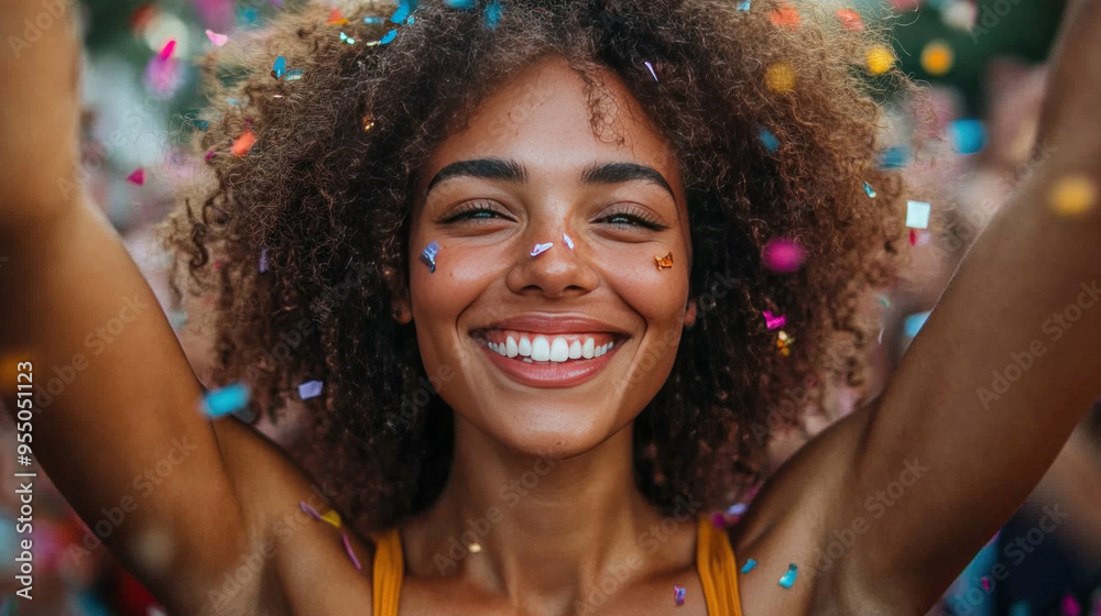 Festive Cheer: Individuals showing excited and joyful expressions during a celebration or festive event. Festive Cheer: Individuals showing excited and joyful expressions during a celebration or festive event.