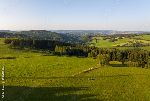 Summer in the Erzgebirge in Saxony in Germany