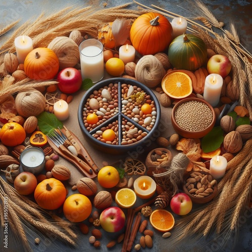  Harvest of Peace Symbolic or ceremonial harvests aimed at foste photo