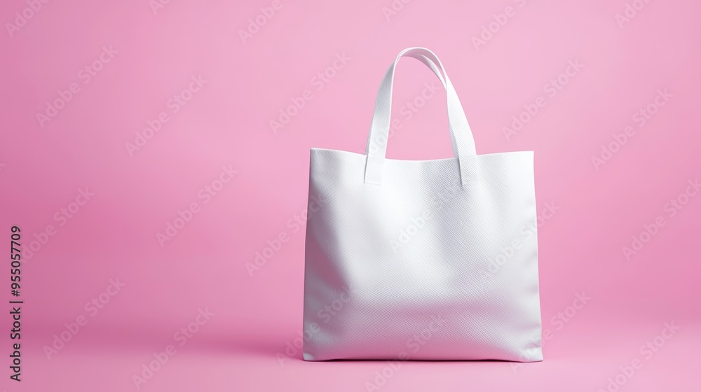 A cloth bag mockup featuring a simple, clean design of concentric circles representing the ripple effect of eco-friendly actions.