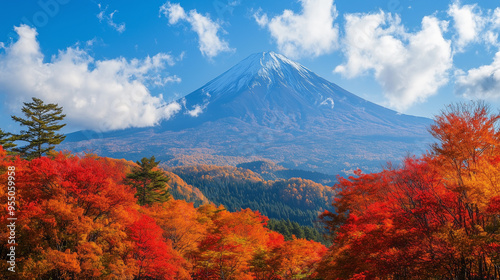 autumn, Mount, Fuji, japan