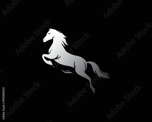 simple horse logo .eps