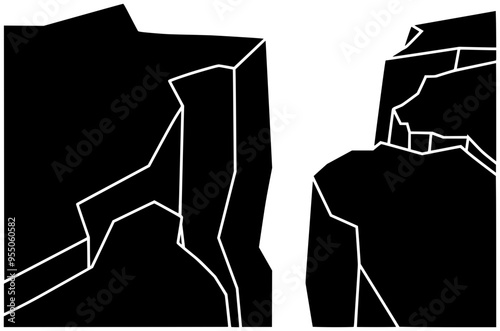 accident illustration prevention silhouette guidance logo info icon information outline instruction international month national protection geography quake secure seismograph shape seismology seismome