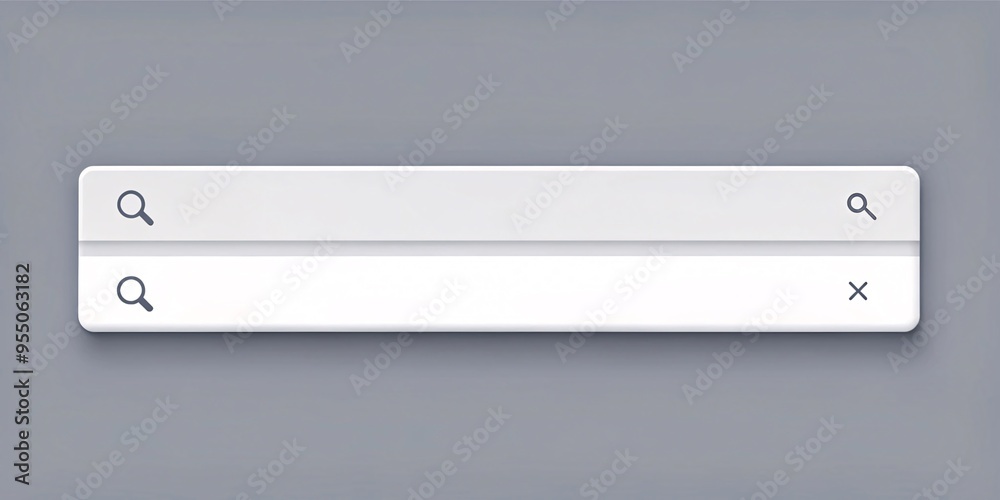 Modern Search Bar UI Element. Clean and minimalist search bar interface ...