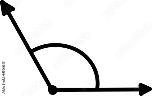 types of angles illustration obtuse angle