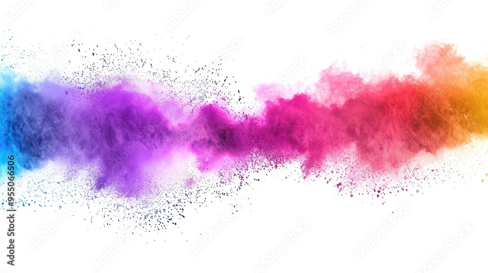 Abstract Colorful Explosion of Powder Abstract Colorful Explosion of Powder