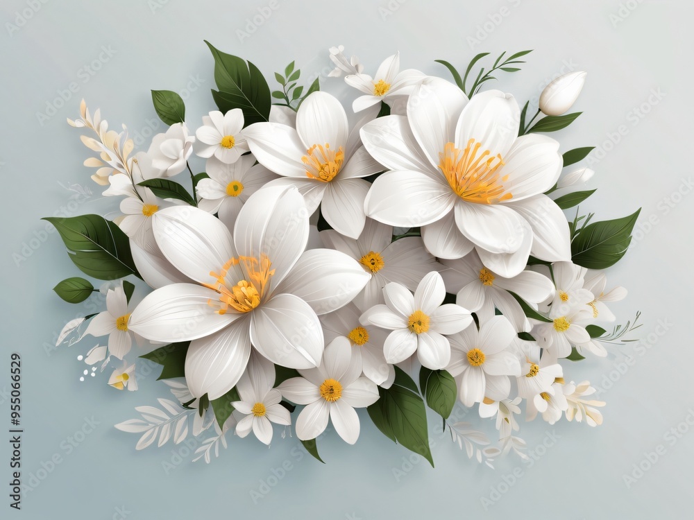 Fototapeta premium white floral Flower