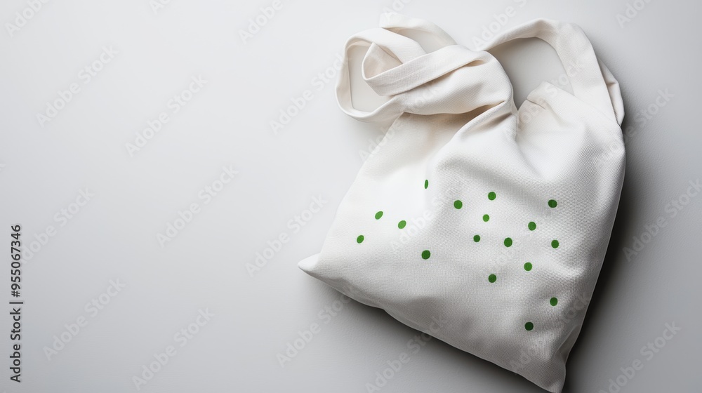 A cloth bag mockup featuring a clean design of a hand cradling the Earth, surrounded by flourishing plants and animals. A cloth bag mockup featuring a clean design of a hand cradling the Earth, surrounded by flourishing plants and animals.
