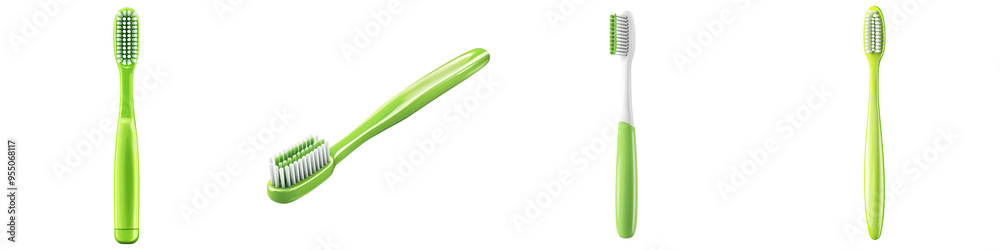 Illustration of a green toothbrush, showcasing eco-friendly dental hygiene for everyday use. Illustration of a green toothbrush, showcasing eco-friendly dental hygiene for everyday use.