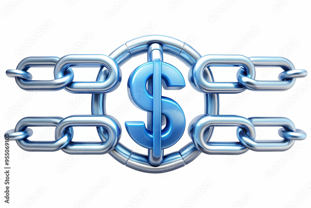 3D AI Blockchain with Dollar Flow Concept - Secure Financial Transactions with Blockchain and AI Technology, Vector Symbol Isolated on White Background 3D AI Blockchain with Dollar Flow Concept - Secure Financial Transactions with Blockchain and AI Technology, Vector Symbol Isolated on White Background