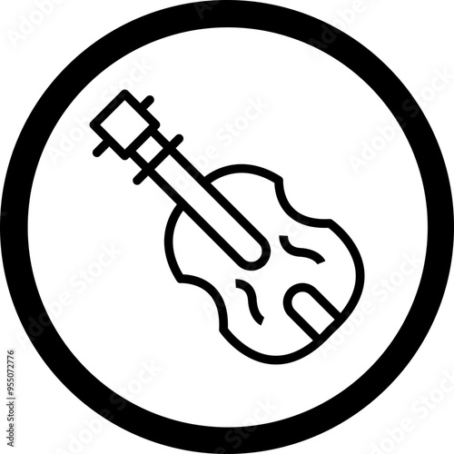 Violin Vector Icon Design