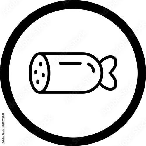 Salami Vector Icon Design