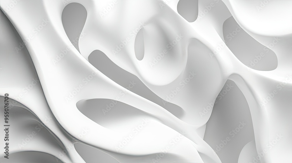 White background with abstract organic shapes and smooth lines, creating a modern look. White background with abstract organic shapes and smooth lines, creating a modern look.