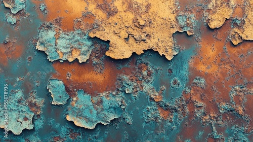 Abstract rust patterns with complex textures and a range of colors, creating a visually striking background