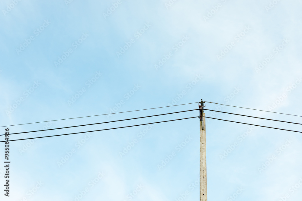 Electric poles and power lines Electric poles and power lines
