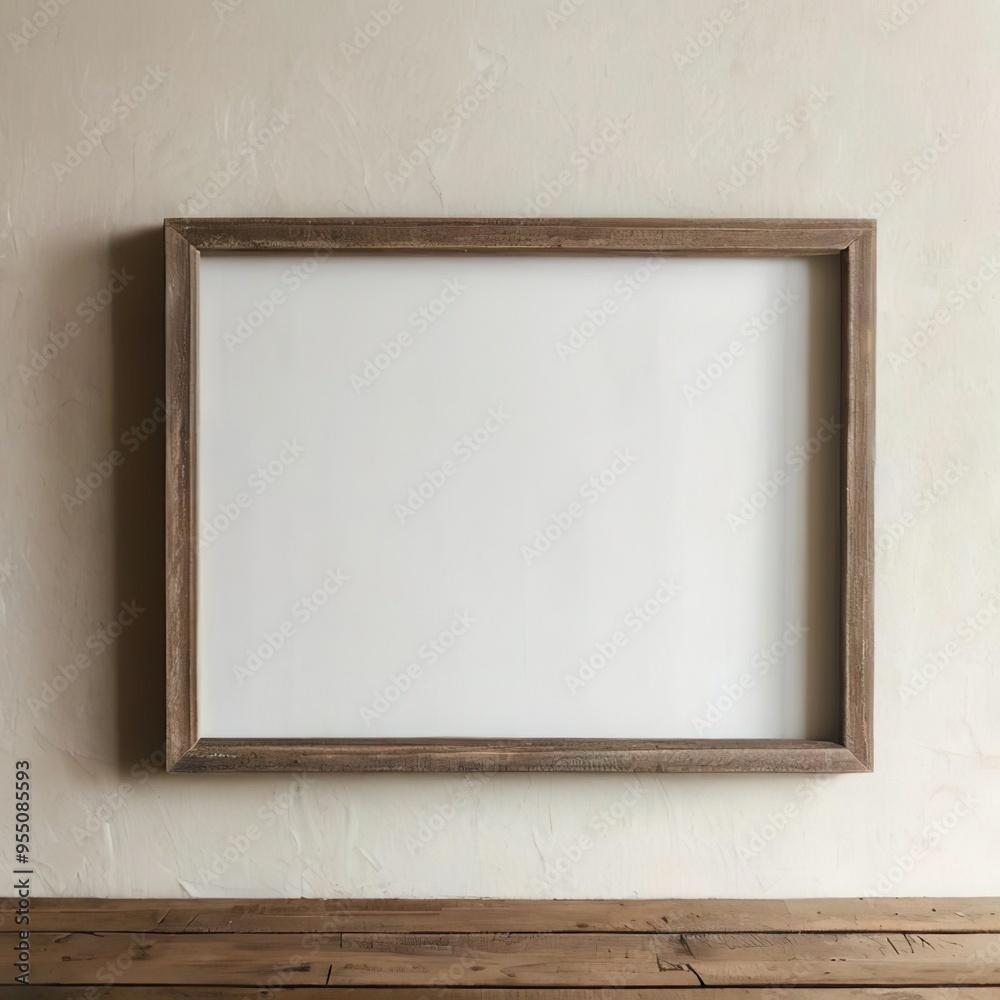 Rustic frame mockup of natural wooden frames in minimalist settings. Earthy textures, simple decor, and neutral tones, for art, photography, prints. cozy, natural vibe Rustic frame mockup of natural wooden frames in minimalist settings. Earthy textures, simple decor, and neutral tones, for art, photography, prints. cozy, natural vibe