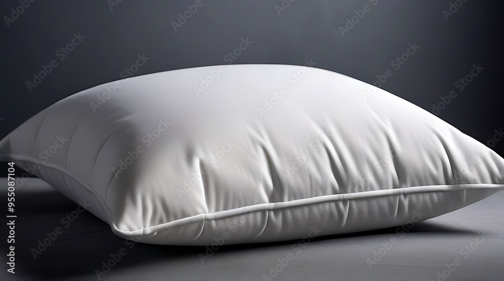 realistic pillow design gray background realistic pillow design gray background