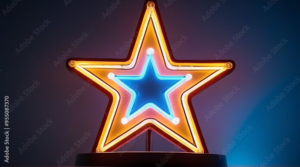 retro neon star sign billboard ideal white background decorations vintage signboards retro neon star sign billboard ideal white background decorations vintage signboards