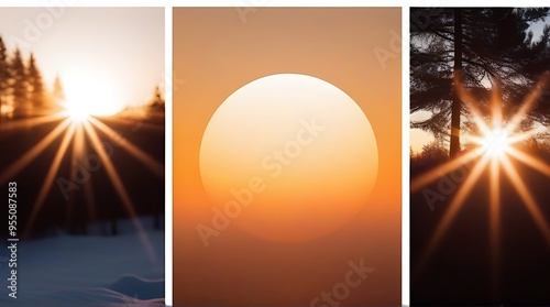 set sun designs isolated white background created using generative ai