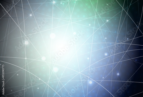 Dark Blue, Green vector template with repeated sticks.