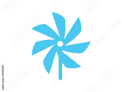 Pinwheel icon. Vector illustration