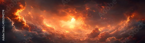 “The Sky is Filled with Dark Clouds and the Glow of Helios, Creating a Dramatic and Atmospheric Scene, Perfect for Concepts of Power, Nature’s Majesty, and the Calm Before the Storm in Stunning Weathe