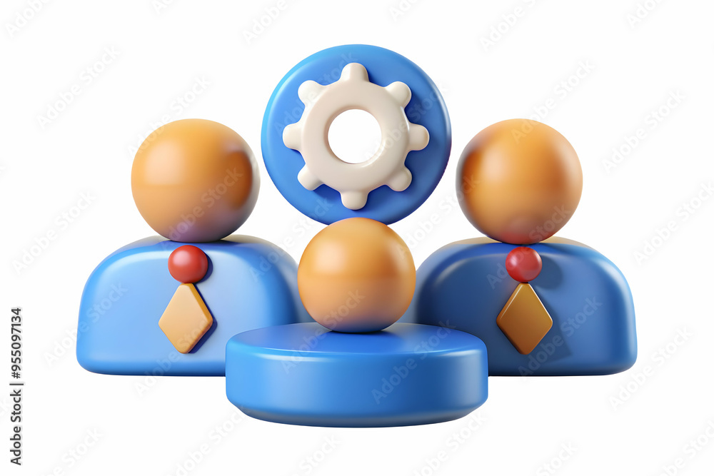 3D AI Driven Human Resources Meeting Concept - HR Team Using AI Tools for Recruitment and Employee Management - Innovative and Cost-Effective HR Practices on White Background 3D AI Driven Human Resources Meeting Concept - HR Team Using AI Tools for Recruitment and Employee Management - Innovative and Cost-Effective HR Practices on White Background