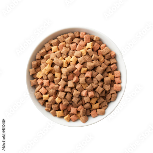 isolated dog food ready to use