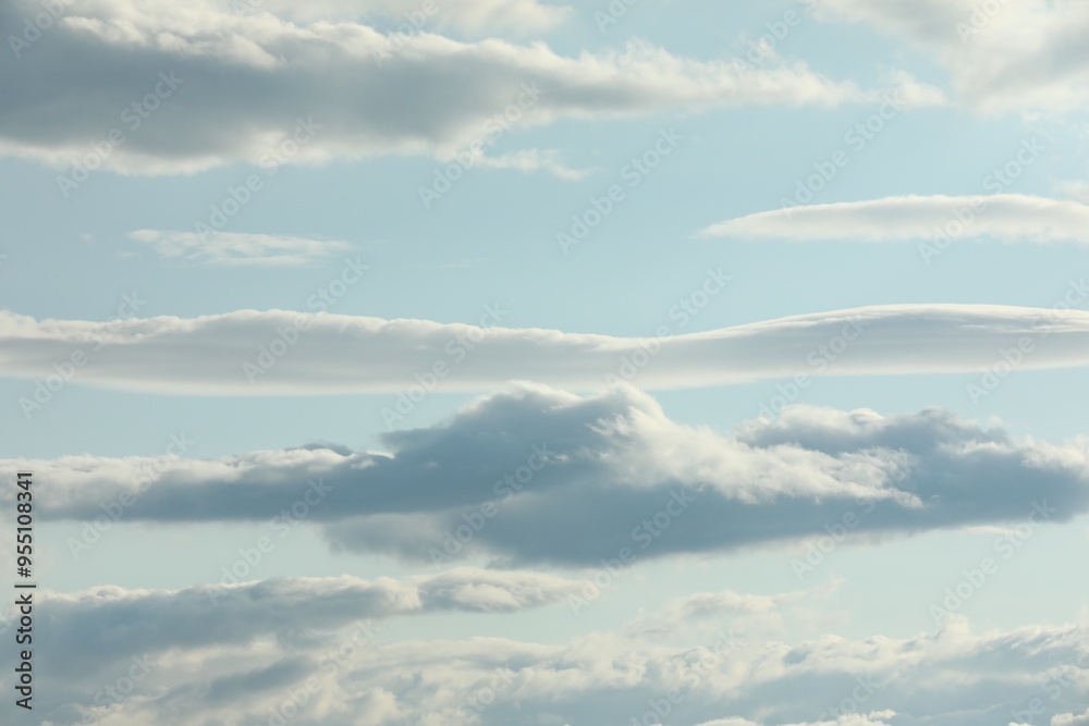 Obraz premium Picturesque view of beautiful clouds in sky
