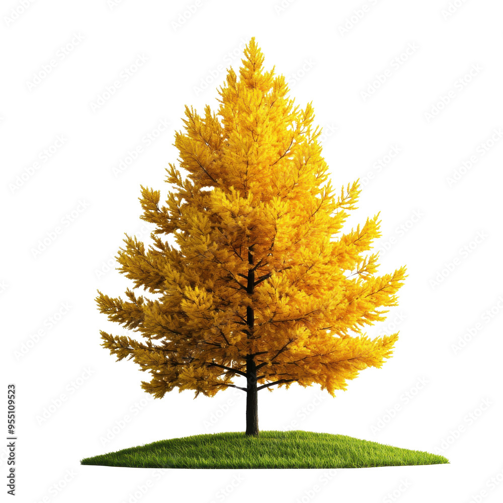 A vibrant yellow tree standing tall on a grassy hill, symbolizing autumn and nature's beauty. A vibrant yellow tree standing tall on a grassy hill, symbolizing autumn and nature's beauty.