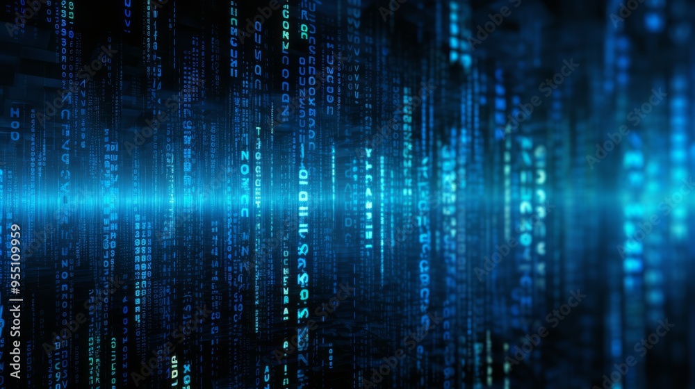 Scientific technology data binary code network conveying connectivity. Neural network ai generated art Scientific technology data binary code network conveying connectivity. Neural network ai generated art