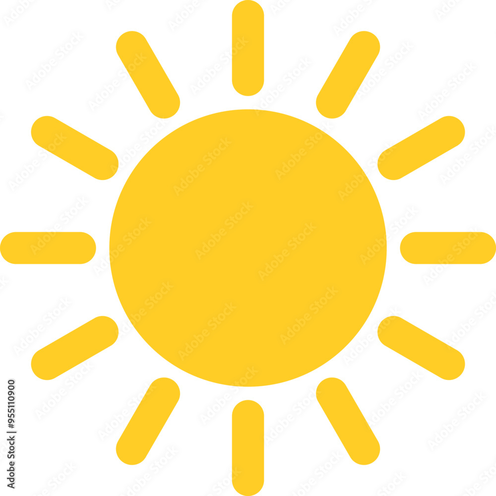 sun shape symbol, vector illustration of simple yellow star sun shape symbol, vector illustration of simple yellow star