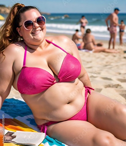 woman on the beach