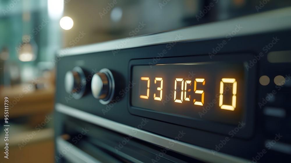 Close-up of an Oven Timer