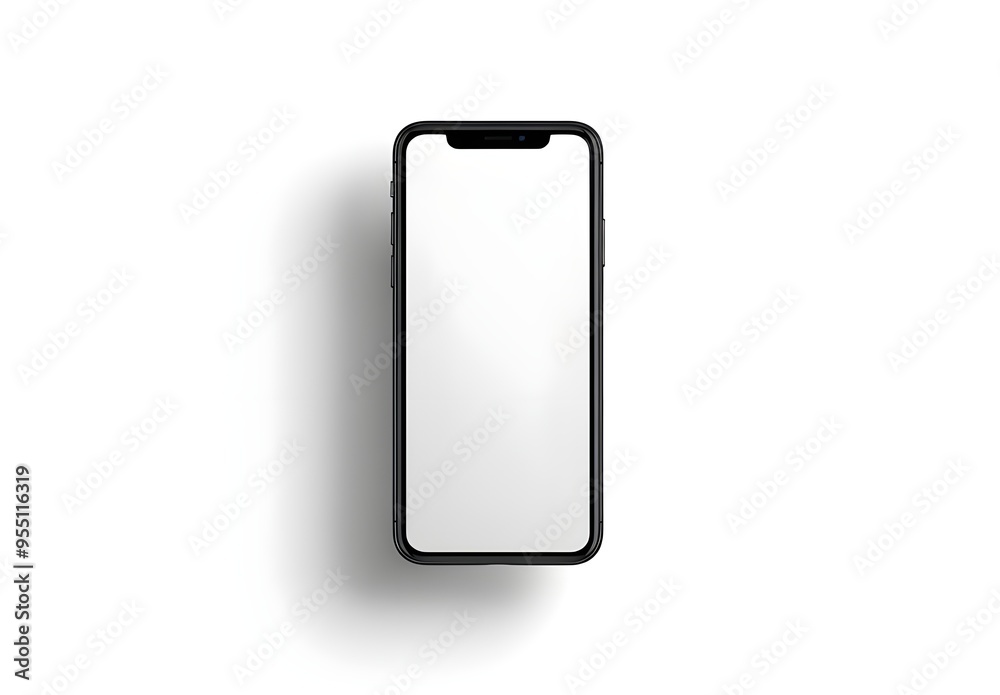 phone mockup, white screen, simple vector illustration, flat design, white background. phone mockup, white screen, simple vector illustration, flat design, white background.