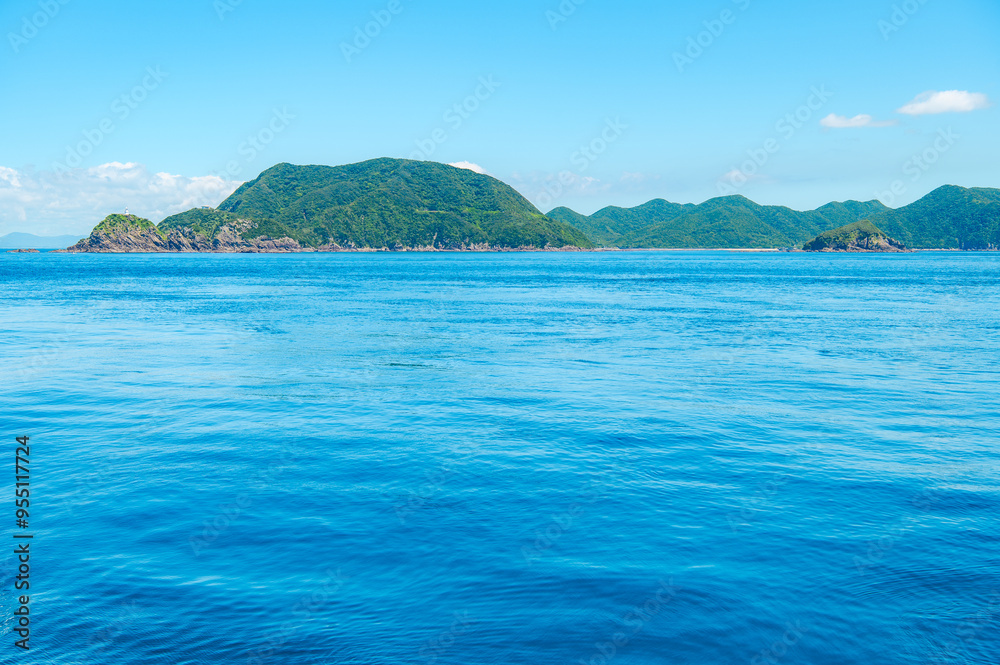 Fototapeta premium 船から見える海の絶景