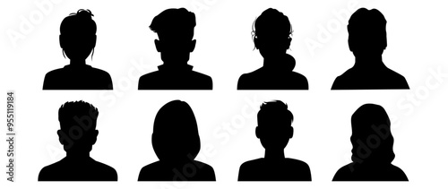 Vector flat illustration. Avatar, user profile, person icon, profile picture. Suitable for social media profiles, icons, screensavers and as a template.