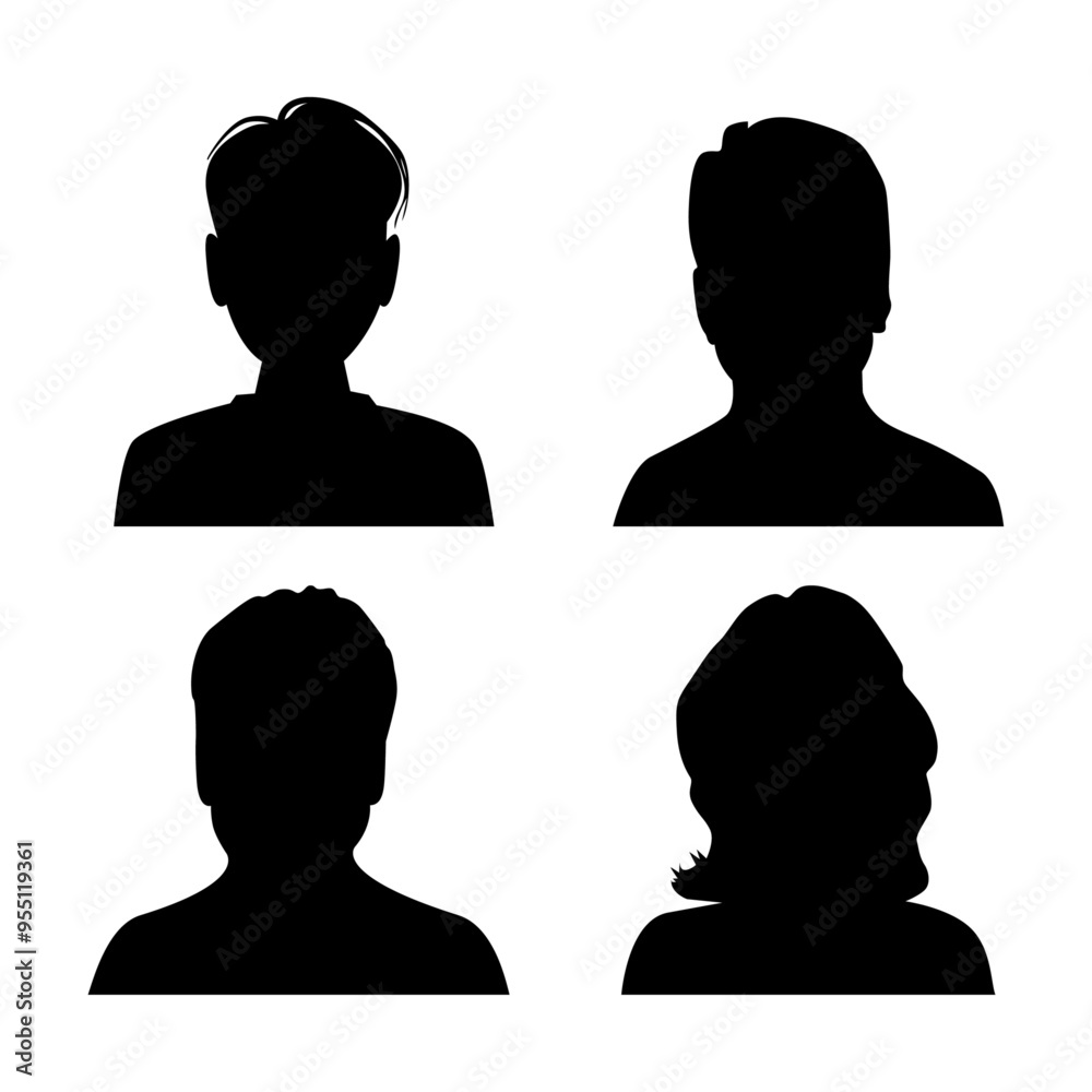 Vector flat illustration. Avatar, user profile, person icon, profile picture. Suitable for social media profiles, icons, screensavers and as a template. Vector flat illustration. Avatar, user profile, person icon, profile picture. Suitable for social media profiles, icons, screensavers and as a template.