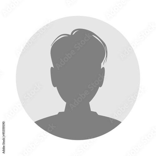 Vector flat illustration. Avatar, user profile, person icon, profile picture. Suitable for social media profiles, icons, screensavers and as a template.