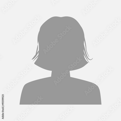 Vector flat illustration. Avatar, user profile, person icon, profile picture. Suitable for social media profiles, icons, screensavers and as a template.