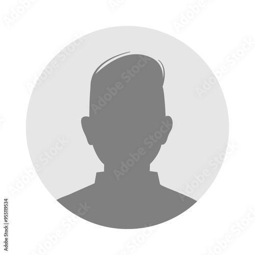 Vector flat illustration. Avatar, user profile, person icon, profile picture. Suitable for social media profiles, icons, screensavers and as a template.