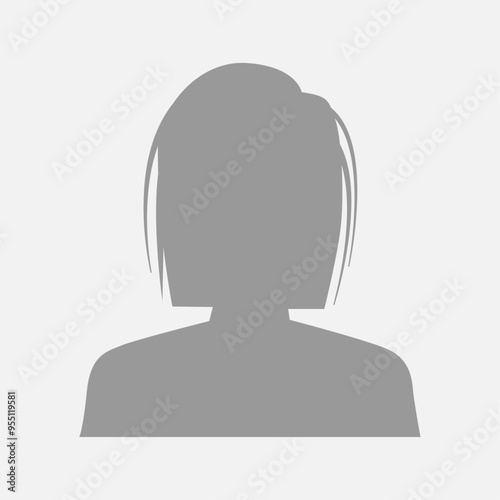 Vector flat illustration. Avatar, user profile, person icon, profile picture. Suitable for social media profiles, icons, screensavers and as a template.