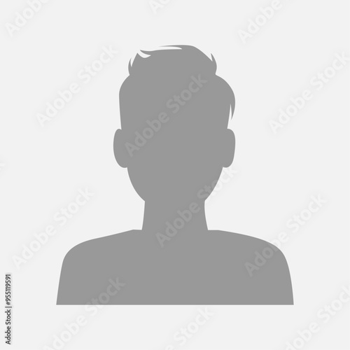 Vector flat illustration. Avatar, user profile, person icon, profile picture. Suitable for social media profiles, icons, screensavers and as a template.