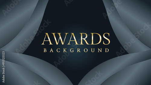 Awarding the nomination ceremony luxury black wavy background. Wedding entertainment night. Elegant luxury shine modern template certificate.
