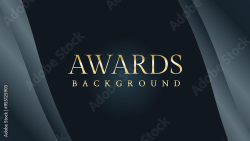 Awarding the nomination ceremony luxury black wavy background. Wedding entertainment night. Elegant luxury shine modern template certificate.
