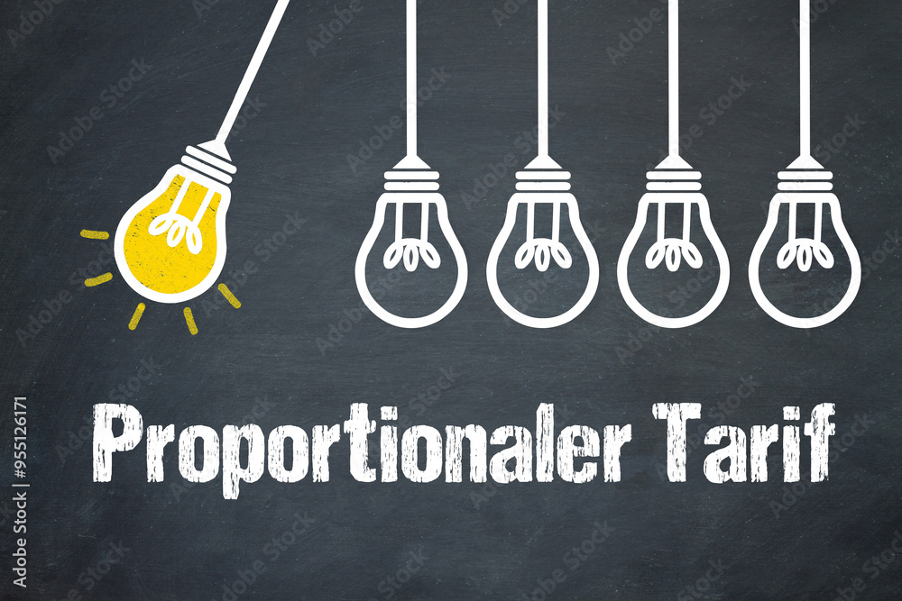 Fototapeta premium Proportionaler Tarif 