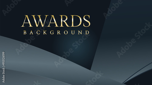 Awarding the nomination ceremony luxury black wavy background. Wedding entertainment night. Elegant luxury shine modern template certificate.
